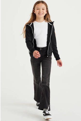 WE Fashion Blue Ridge flared jeans black denim Broek Zwart Meisjes Stretchdenim 122 - Foto 2