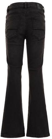 WE Fashion Blue Ridge flared jeans black denim Broek Zwart Meisjes Stretchdenim 122 - Foto 4