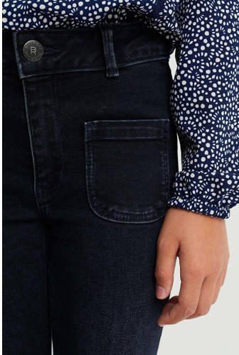 WE Fashion Blue Ridge flared jeans blue black Broek Blauw Meisjes Stretchdenim 116 - Foto 3