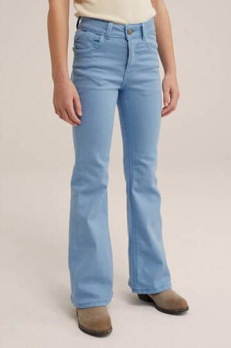 WE Fashion Blue Ridge flared jeans HW Farah nautical blue Blauw Meisjes Stretchdenim 152