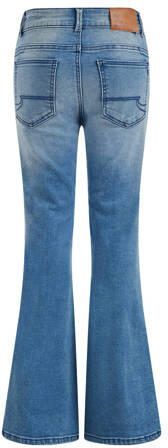 WE Fashion Blue Ridge flared jeans mid blue Broek Blauw Meisjes Stretchdenim 104 - Foto 3