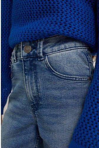 WE Fashion Blue Ridge high waist relaxed jeans medium blue denim Blauw 122 - Foto 2