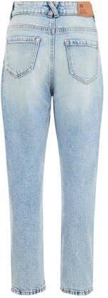 WE Fashion Blue Ridge high waist tapered fit jeans stone denim Blauw Meisjes Stretchdenim 122 - Foto 2