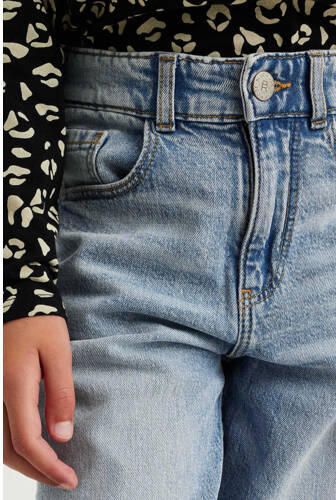 WE Fashion Blue Ridge high waist tapered fit jeans stone denim Blauw Meisjes Stretchdenim 122 - Foto 3