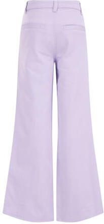WE Fashion Blue Ridge high waist wide leg broek lila Jeans Paars Meisjes Denim 110