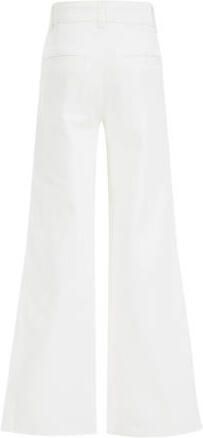 WE Fashion Blue Ridge high waist wide leg jeans wit Meisjes Denim Effen 104