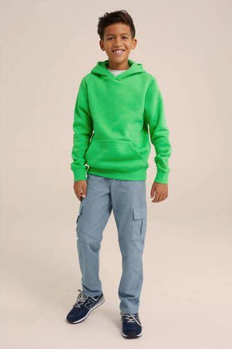 WE Fashion Blue Ridge hoodie force Sweater Groen Effen 110 116 - Foto 3