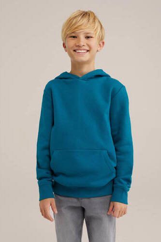 WE Fashion Blue Ridge hoodie Sweater Blauw Effen 146 152 - Foto 3