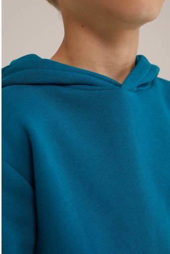 WE Fashion Blue Ridge hoodie Sweater Blauw Effen 146 152 - Foto 2