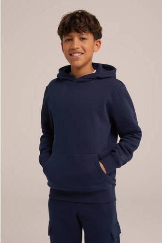 WE Fashion Blue Ridge hoodie Sweater Blauw Effen 110 116 - Foto 2