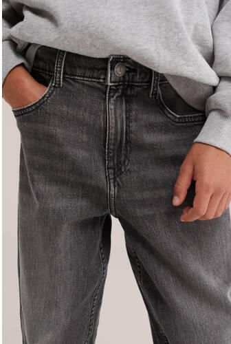 WE Fashion Blue Ridge loose fit jeans grey denim Grijs Effen - Foto 4