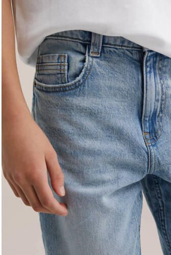 WE Fashion Blue Ridge loose fit jeans light blue denim Blauw Effen - Foto 5