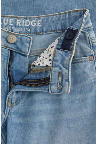 WE Fashion Blue Ridge relaxed straight leg jeans light blue denim Blauw Meisjes Stretchdenim - Foto 4