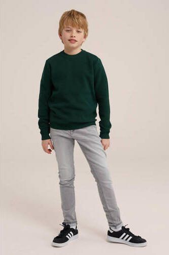 WE Fashion Blue Ridge skinny jeans light grey denim Grijs Jongens Stretchdenim 104 - Foto 3