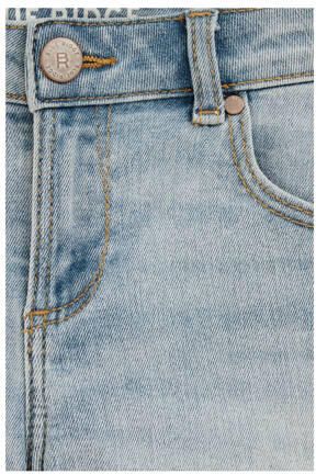 WE Fashion Blue Ridge slim denim short light blue denim Korte broek Blauw Meisjes Stretchdenim - Foto 3