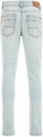 WE Fashion Blue Ridge slim fit jeans bleached denim Blauw Jongens Stretchdenim 104 - Foto 1