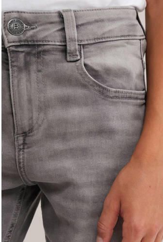 WE Fashion Blue Ridge slim fit jeans grey denim Grijs Jongens Katoen - Foto 5