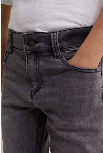 WE Fashion Blue Ridge slim fit jeans soft grey denim Grijs Jongens Stretchdenim 110 - Foto 2