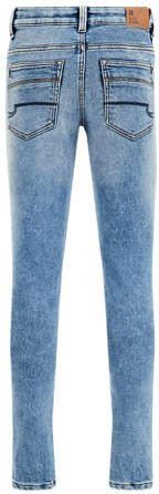 WE Fashion Blue Ridge slim fit jeans used denim Blauw Jongens Stretchdenim 104 - Foto 1