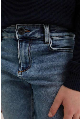 WE Fashion Blue Ridge slim fit jeans used denim Blauw Jongens Stretchdenim 104 - Foto 2