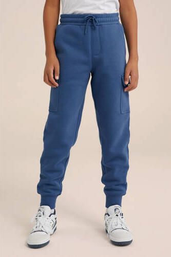 WE Fashion Blue Ridge slim fit joggingbroek bluestone Blauw Jongens Sweat 104 - Foto 2