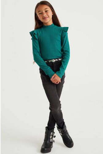 WE Fashion Blue Ridge super skinny jegging black denim Jeans Zwart Meisjes Stretchdenim 104 - Foto 2