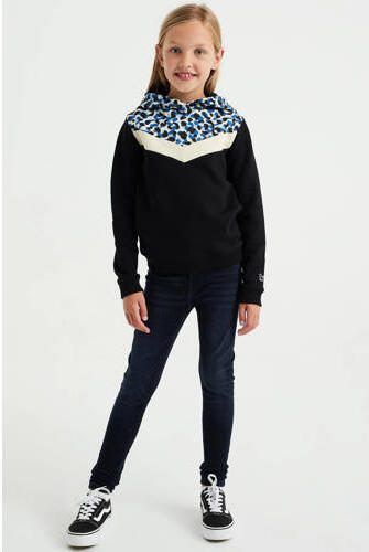 WE Fashion Blue Ridge super skinny jegging blue black Jeans Blauw Meisjes Stretchdenim 110 - Foto 2