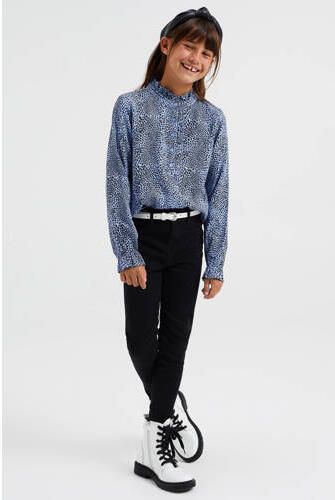 WE Fashion Blue Ridge super skinny jegging zwart Jeans Meisjes Stretchdenim 104 - Foto 4