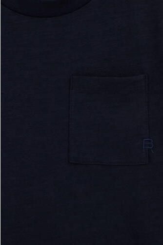 WE Fashion Blue Ridge T-shirt marineblauw Jongens Katoen Ronde hals Effen - Foto 3
