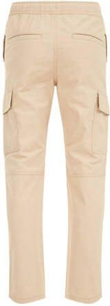 WE Fashion Blue Ridge tapered fit cargobroek beige Jongens Katoen Effen 122 - Foto 1