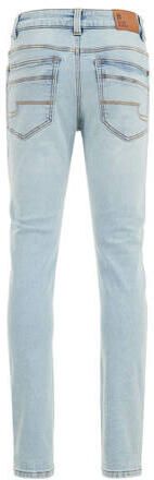 WE Fashion Blue Ridge tapered fit jeans bleached denim Blauw Jongens Stretchdenim 116