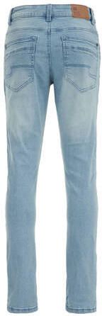 WE Fashion Blue Ridge tapered fit jeans light blue denim Blauw Jongens Stretchdenim 104