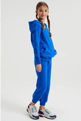 WE Fashion Blue Ridge unisex hoodie kobaltblauw Sweater Effen 110 116 - Foto 3