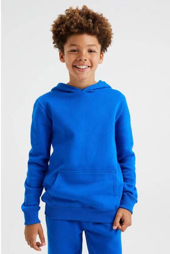 WE Fashion Blue Ridge unisex hoodie kobaltblauw Sweater Effen 110 116 - Foto 4