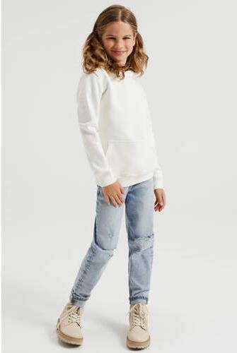 WE Fashion Blue Ridge unisex hoodie wit Sweater Effen 110 116 - Foto 4