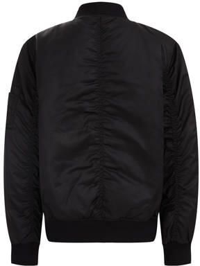 WE Fashion bomberjack zomer van gerecycled polyester zwart Jas Effen 92