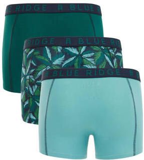 WE Fashion Blue Ridge boxershort set van 3 donkergroen mintgroen