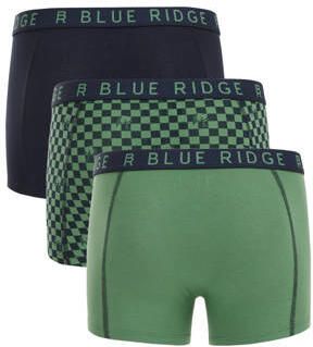 WE Fashion Boxershort groen donkerblauw set van 3 Jongens Stretchkatoen 110 116 - Foto 3