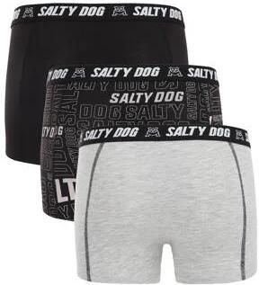 WE Fashion boxershort set van 3 Grijs Jongens Stretchkatoen Effen 122 128