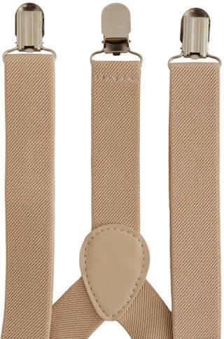 WE Fashion bretels beige Accessoire Jongens Polyester Effen - Foto 2