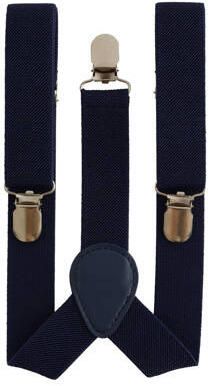 WE Fashion bretels donkerblauw Accessoire Jongens Polyester Effen