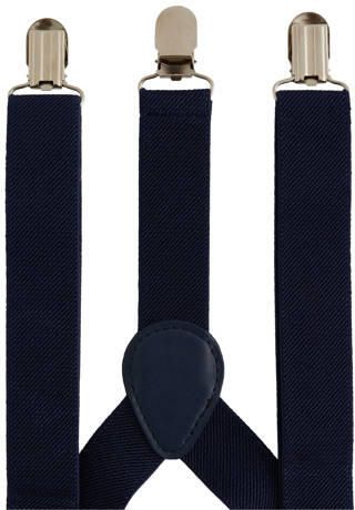 WE Fashion bretels donkerblauw Accessoire Jongens Polyester Effen - Foto 2