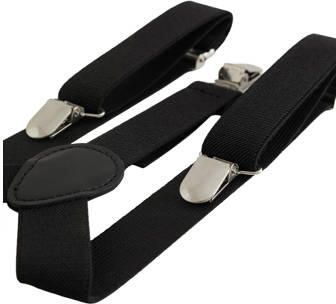 WE Fashion bretels zwart Accessoire Jongens Polyester Effen - Foto 3