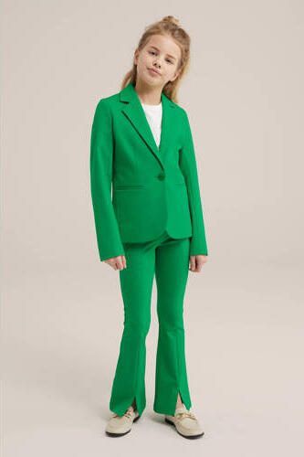 WE Fashion broek kikkergroen Meisjes Katoen Effen 104 - Foto 2