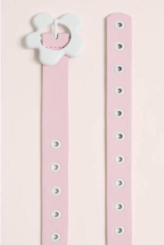 WE Fashion ceintuur roze Riem Meisjes Imitatieleer Effen 65 cm - Foto 1