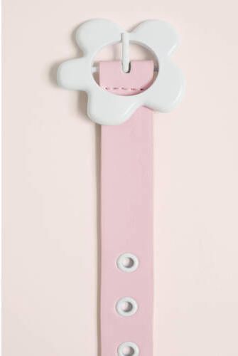 WE Fashion ceintuur roze Riem Meisjes Imitatieleer Effen 65 cm - Foto 2