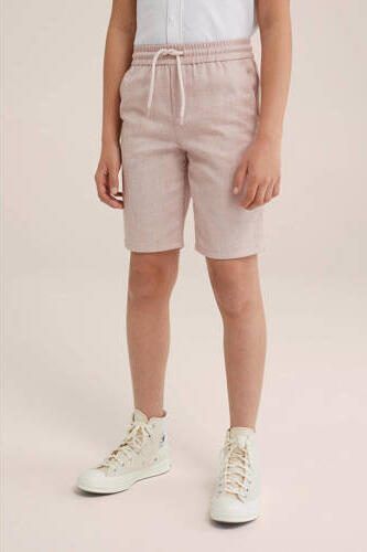 WE Fashion chino short lichtroze Korte broek Jongens Polyester Effen 104 - Foto 2