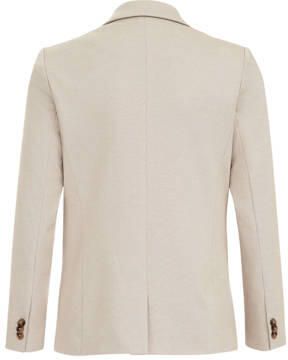 WE Fashion colbert beige Jongens Polyester Smokingkraag Effen 122 128 - Foto 3
