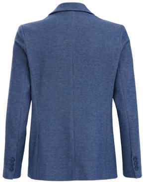 WE Fashion colbert blauw Jongens Polyester Smokingkraag Effen 110 116