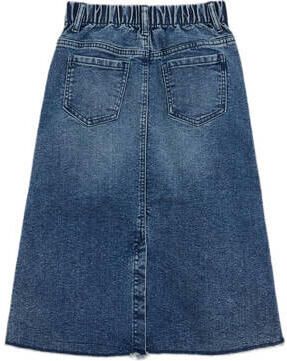 WE Fashion denim; spijkerrok medium blue denim Blauw Meisjes Stretchdenim 110 116 - Foto 3